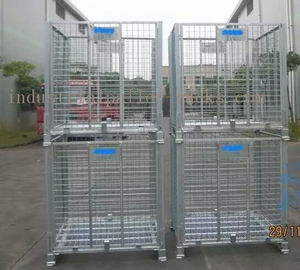 Duża Stackable Steel Wire Mesh Cage W1200 * D1000 * H890mm Galwanizowane wykończenia