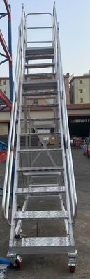 4m Wysokość Lekkie aluminium drabina w dwóch poziomach Łatwe przemieszczanie do magazynowania półki użycie