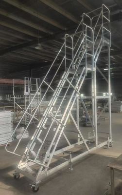 4m Wysokość Lekkie aluminium drabina w dwóch poziomach Łatwe przemieszczanie do magazynowania półki użycie